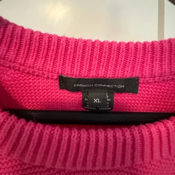 Women's Bright Pink French Connection Sweater - Picture 4 of 5